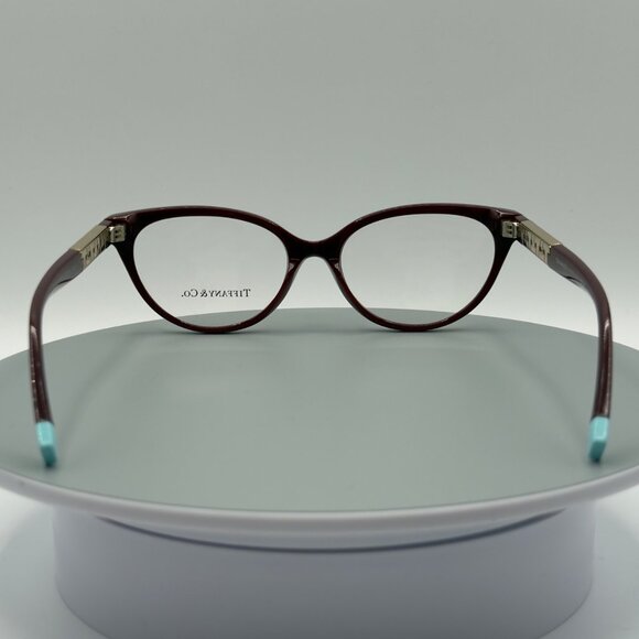 NEW Tiffany & Co. TF 2226 8353 Burgundy & Gold Eyeglasses  52/16/140 READ - Picture 6 of 9